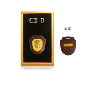 골프용품 기프트세트 원목 네임텍 방패형 중형 펄케이스P0014