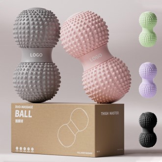 T017 피넛 마사지볼 지압볼 스트레칭 홈트 땅콩볼 요가볼 인쇄 선물 답례품