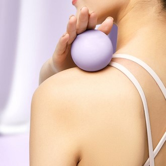 T021 마카롱 실리콘 마사지볼 지압볼 어깨 근육이완 마사지공 인쇄