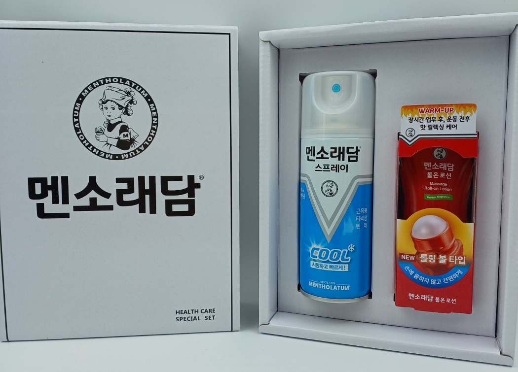 멘소래담 쿨 스프레이 & 마사지 롤온 2종 세트