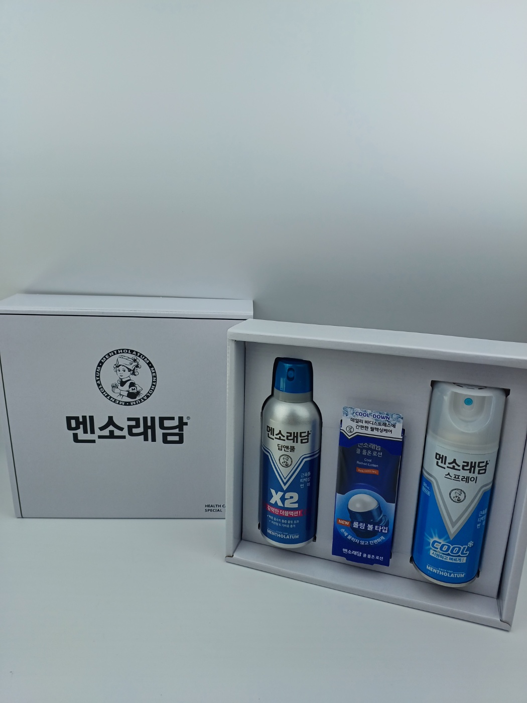 멘소래담 쿨 스프레이 &amp; 딥앤쿨 스프레이 &amp; 쿨 롤온 로션 3종 세트