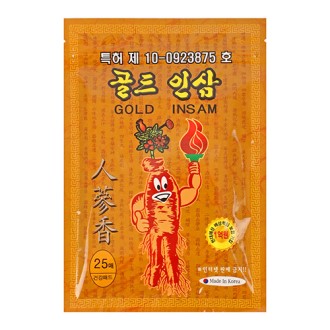 골드인삼파스25매 건강패드 건강파스 동전패드 동전패치