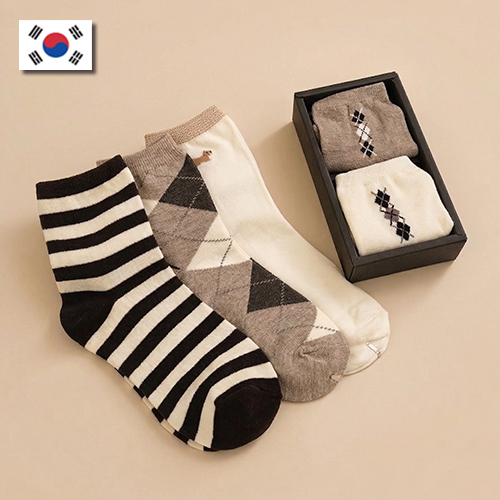 여성 데일리 중목양말 2P세트 5종선택 맞춤제작 양말세트 선물용 // 국산