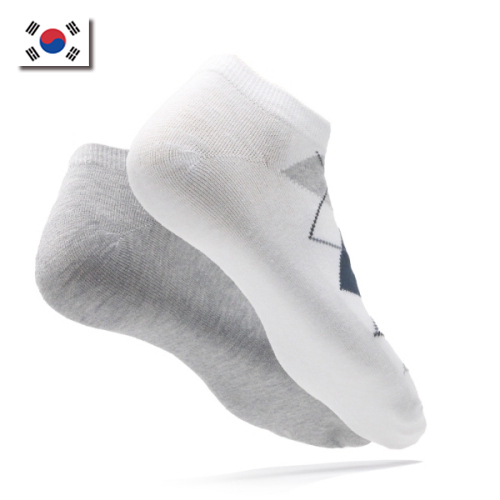 남성용 남자 발목양말 체크 패션양말 A-6