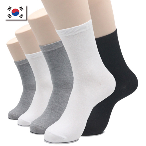 남녀 캐주얼 무지 중목양말 남자 여자 양말 A25