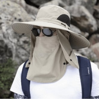 360도햇빛차단벙거지모자 사파리모자 야외활동등산모자