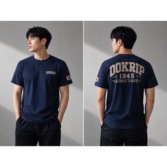 쿨론 반팔 DOKRIP 1945 빈티지 아미 티셔츠