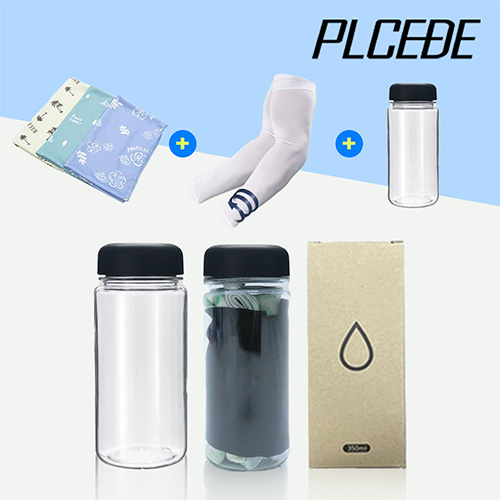플씨드 패턴 쿨타올 1P + 국산 일반 밴딩 쿨토시 1P + 아이스 보틀 350ml 1P 세트
