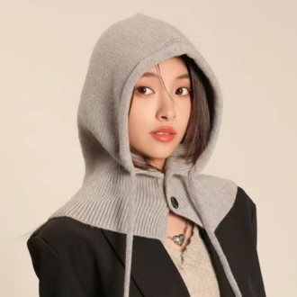 윈터리에 클래시 니트 후드 바라클라바 방한 겨울모자