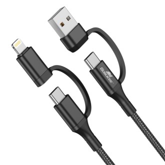 고부기 4in1 60W 패브릭 멀티 포트 고속 충전 케이블