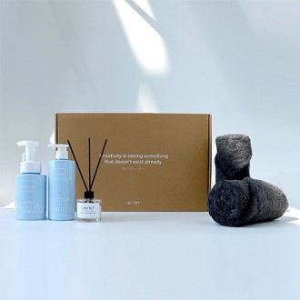 레스쁘리 프리미엄 휴식 선물세트 (타올2ea+디퓨저50ml+클렌저290ml+로션300ml)