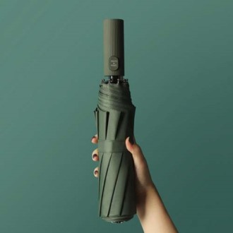 심플 자외선차단 자동 양우산 3단 UV 우산 (그린)