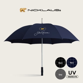 Jack Nicklaus [자외선 차단 인증]  자동 늄그리드 골프 장우산