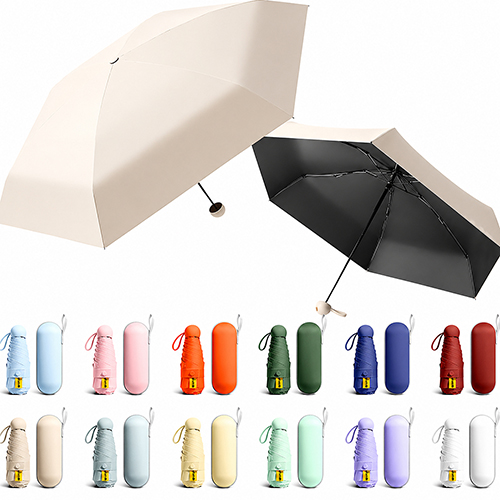초경량 원형 캡슐양우산 6K, 암막우산 양산 우양산 // 인쇄제작가능