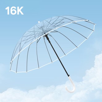 레이디 투명 우산 16K