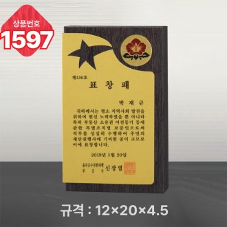 일반 상패 1597