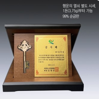 우드상패 14호 207-5 (황금열쇠삽입)