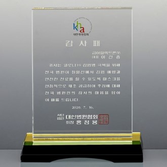 크리스탈 상패 SD13)310-4