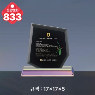 크리스탈 상패 833