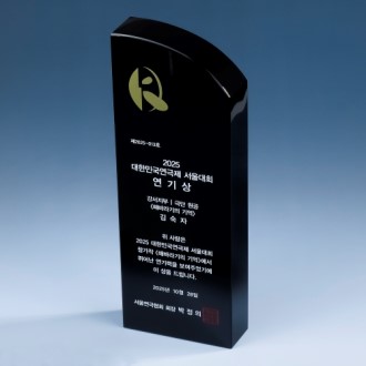 핸디형 블랙크리스탈 상패 K2026) 114-3