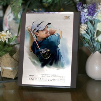 인물화 골프패 이글싱글홀인원 상패 기념패