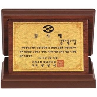 명품 골드99.9% 순금 가리비 상패 13
