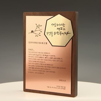 퇴직 감사 송공 감사패 E5223