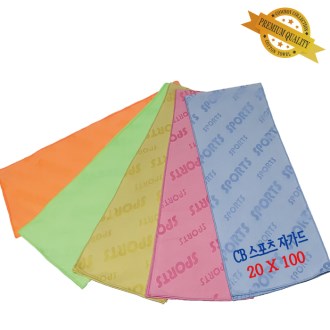 CB 카우보이 스포츠 자가드타올, 스포츠타올 베이직 20x100cm
