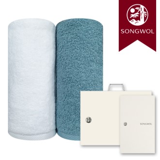 송월타올 항균 150g (30수/40*80cm) 2매입 선물세트(박스+쇼핑백 포함)