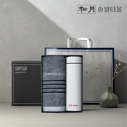송월 프리미엄 선물 세트, 카운테스마라 포라인40 1P + 스마트온도텀블러 500ml 1P