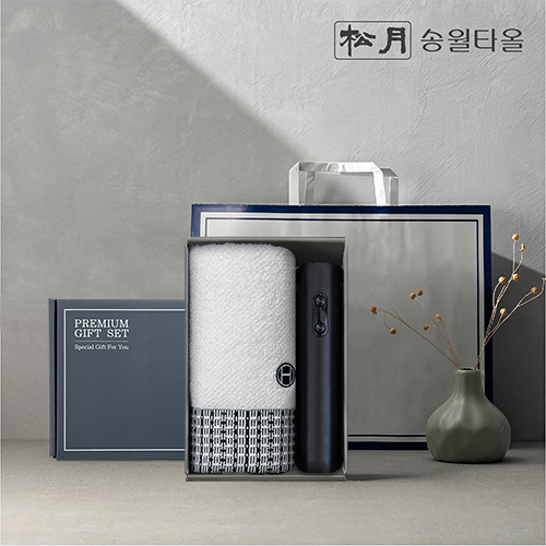 송월 프리미엄 선물 세트, 송월 호텔컬렉션 톤40 1P + 전동와인오프너 1P