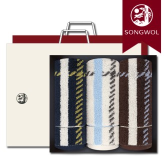송월타올 CM체크40 200g (30수/40*90cm) 3매입 선물세트(박스+쇼핑백 포함)
