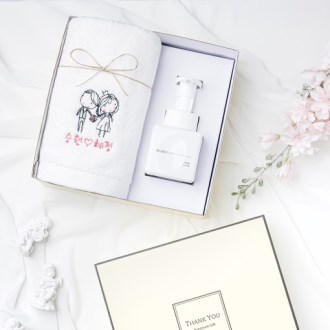 태나 자수 송월타올 180g + 핸드워시 250ml 세트