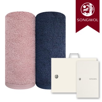 송월타올 파미유 180g (40수/40*80cm) 2매입 선물세트(박스+쇼핑백 포함)