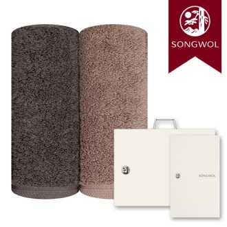 송월타올 포인트 200g (40수/40*90cm) 2매입 선물세트(박스+쇼핑백 포함)