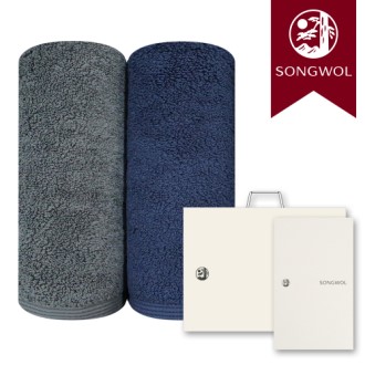 송월타올 블랑 190g (30수/40*80cm) 2매입 선물세트(박스+쇼핑백 포함)