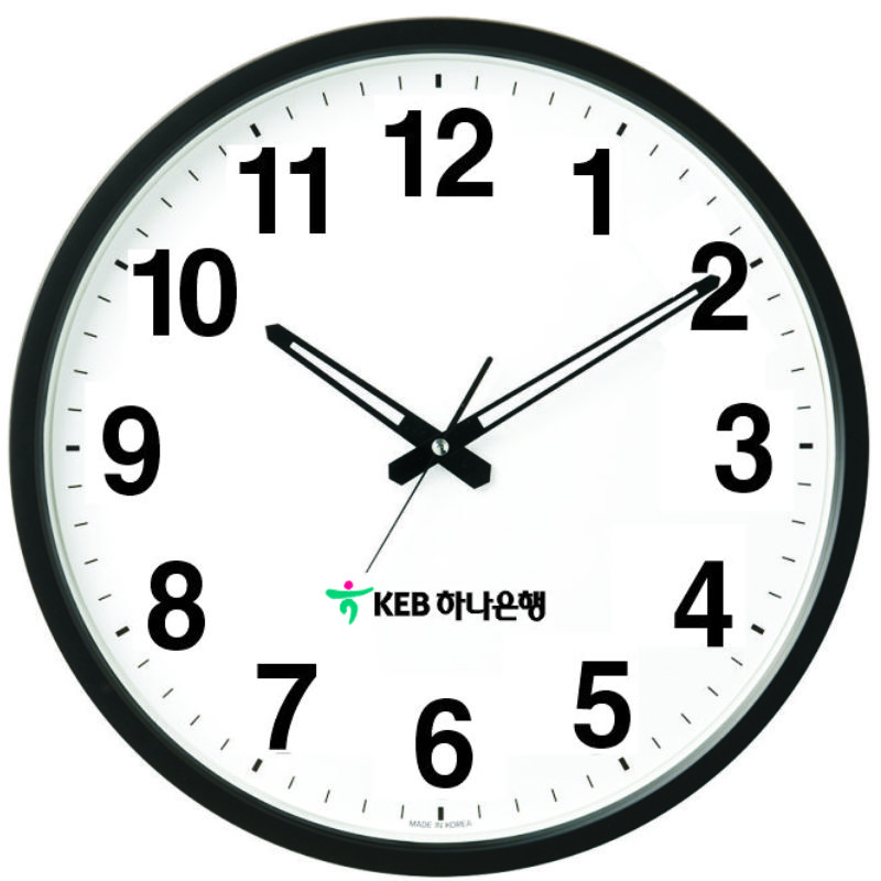370A- 검정- 무소음 벽시계