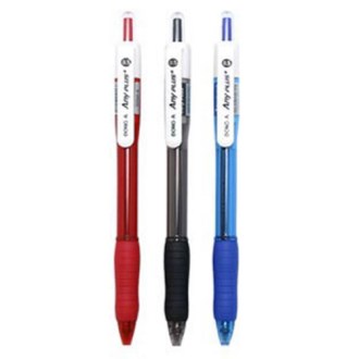동아 애니플러스 볼펜 0.5mm 흑, 청, 적 (국산)