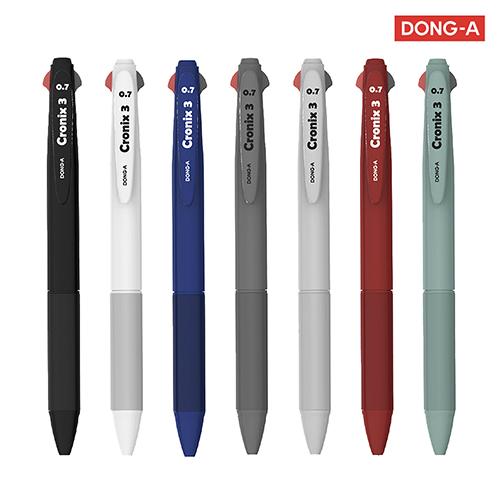 동아 크로닉스 3색볼펜 0.7mm 불투명