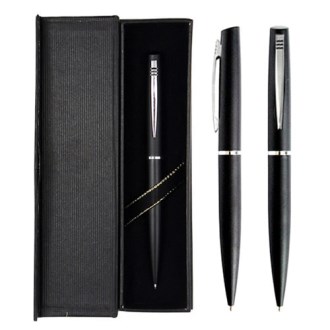 블랙 메탈 볼펜+자석 케이스