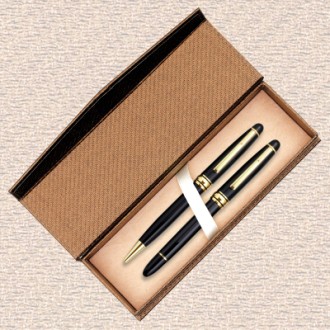 블랑스 금장 유, 수성 볼펜 set (골드 케이스 포함) ( 볼펜 선물세트)