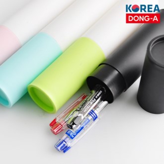 동아 파인테크 볼펜 바닐라 원통 3P세트