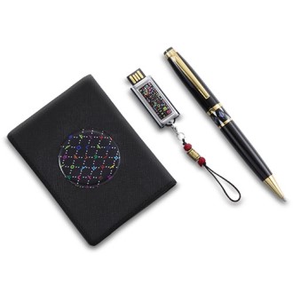 자개공예 볼펜+카드지갑+USB 3종