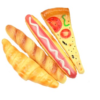 볼펜 피자 빵 캐릭터 볼펜