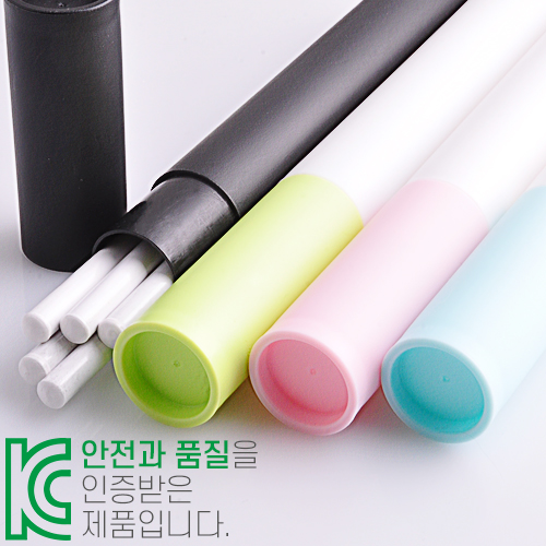 백색 원형 미두 연필 바닐라원통5P세트