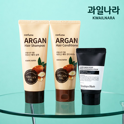 과일나라 샴푸 컨디셔너 클렌징폼 여행용 3종세트