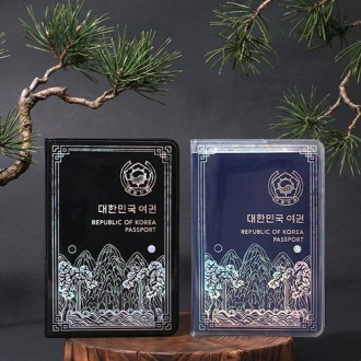 자개 홀로그램 여권케이스(일월오봉도)