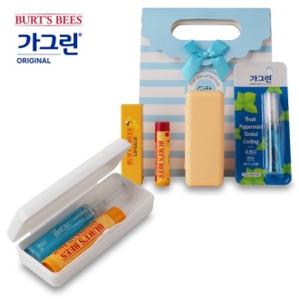 휴대용 가그린 마우스 스프레이 버츠비 립밤 세트