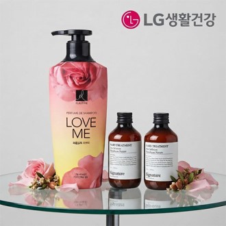 LG생활건강 엘라스틴 샴푸 400ml + 나드 트리트먼트 2개 + 끈케이스