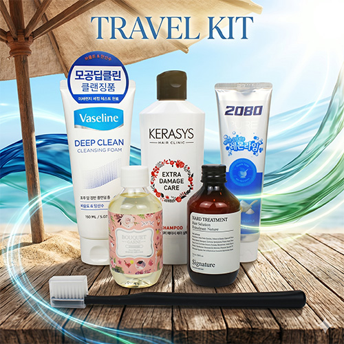 바세린 클렌징폼 애경 샴푸 2080 퓨어치약 여행용 7종세트